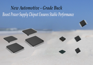 New Automotive-Grade Buck-Boost Power Supply Chipset Ensures Stable Performance with Industry-Low Current Consumption