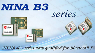 NINA-B3 series now qualified for Bluetooth 5